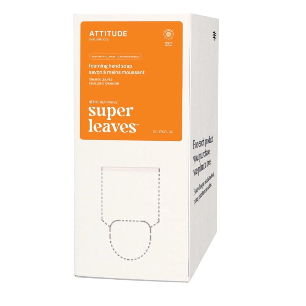 ATTITUDE Foaming Hand Soap Refill Orange Leaves (67.62oz)